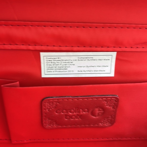 CAROLINA BOIX Mini velvet Chain Red Box Bag - Picture 4 of 4
